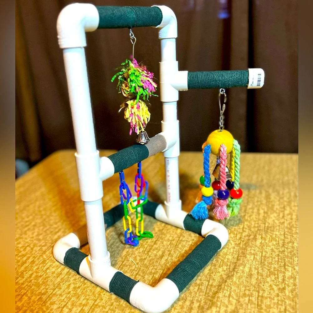 Handmade Bird Perch/Play gym